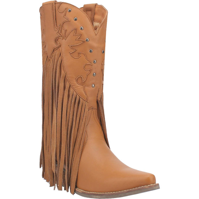 Dingo Women's Hoedown Camel Leather Snip Toe Boot 01-DI175-BG4