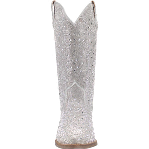 Dingo Women's Silver Dollar Silver Leather Narrow Toe Boot 01-DI570-GY6