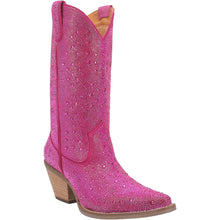 Load image into Gallery viewer, Dingo Women's Silver Dollar Fuchsia Leather Narrow Toe Boot 01-DI570-PU6