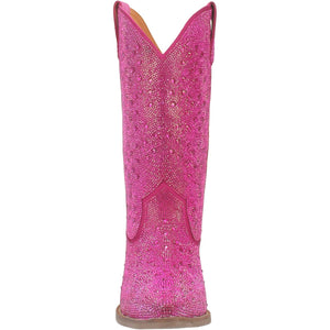 Dingo Women's Silver Dollar Fuchsia Leather Narrow Toe Boot 01-DI570-PU6