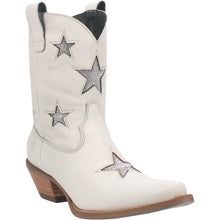 Load image into Gallery viewer, Dingo Women&#39;s Star Struck White Leather Narrow Toe Boot 01-DI582-WH