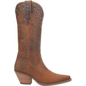 Dingo Women's Talkin’ Rodeo Brown Leather Snip Toe Boot 01-DI585-BN