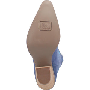Dingo Women's Thunder Road Blue Leather Snip Toe Boot 01-DI597-BL