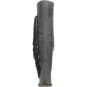 Dingo Women's Sky High Black Leather Narrow Toe Boot 01-DI604-BK