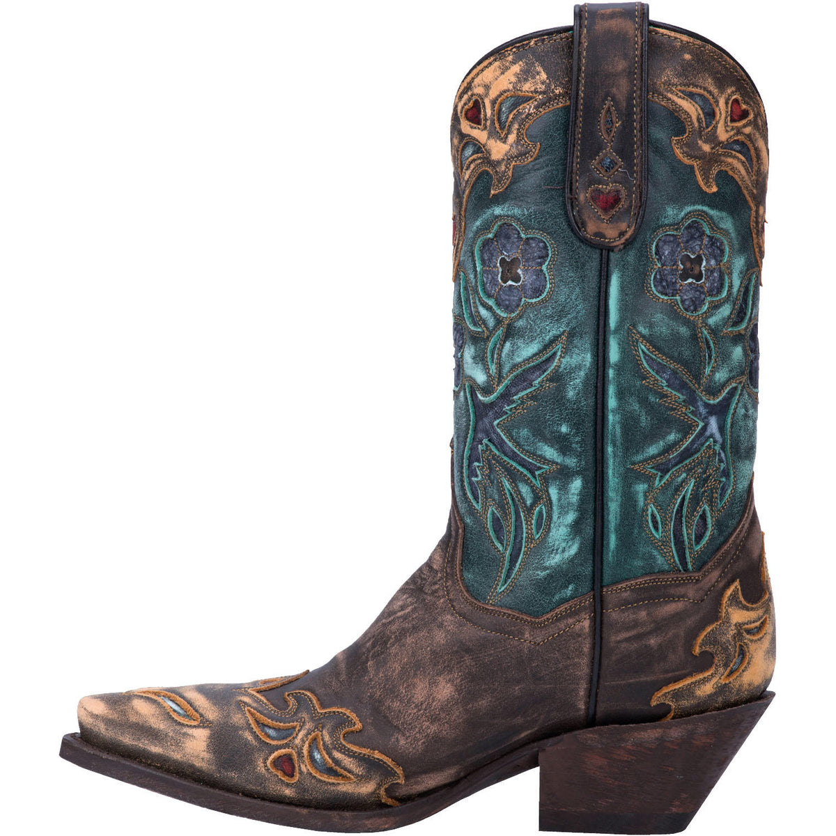 Dan Post Women's Vintage Bluebird Leather Snip Toe Boot