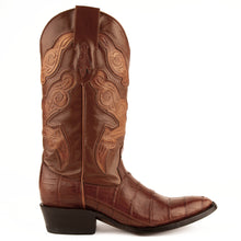 Load image into Gallery viewer, Ferrini Men's Stallion Belly Alligator French Toe Boots 10741-02