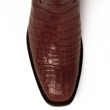 Load image into Gallery viewer, Ferrini Men's Stallion Belly Alligator Square Toe Boots 10771-02