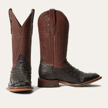 Load image into Gallery viewer, Stetson Black Men's Dillon Ostrich Square Toe 0210