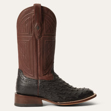 Load image into Gallery viewer, Stetson Black Men's Dillon Ostrich Square Toe 0210
