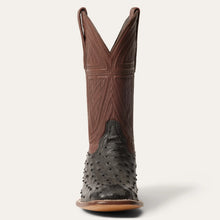 Load image into Gallery viewer, Stetson Black Men's Dillon Ostrich Square Toe 0210