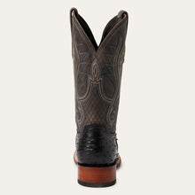 Load image into Gallery viewer, Stetson Men's Ozzy Ostrich Black Square Toe Boots 0503
