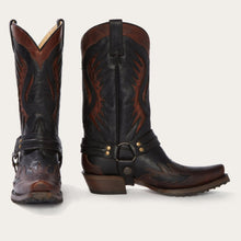 Load image into Gallery viewer, Stetson Men&#39;s Biker Oiled Leather Outlaw Toe Boots 12-020-6124-3632 BR
