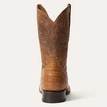 Load image into Gallery viewer, Stetson Brown Men's Aces Alligator Square Toe 4047