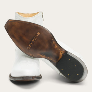 Stetson Women's White Annika Snip Toe Boots 12-021-5110-0145 WH