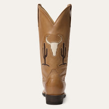 Load image into Gallery viewer, Stetson Tan Women's Tucson Brown Vintage Snip Toe 0203