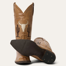 Load image into Gallery viewer, Stetson Tan Women's Tucson Brown Vintage Snip Toe 0203