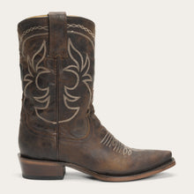 Load image into Gallery viewer, Stetson Women&#39;s Brown Iris Mid-Calf Embroidered Snip Toe Boots 12-021-6110-0336 BR