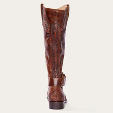 Load image into Gallery viewer, Stetson Women&#39;s Tan Burnished Cognac Paisley Round Toe Boots 12-021-7107-0963 TA