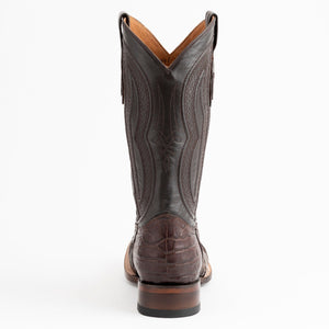 Ferrini Men's Belly Caiman Dakota Crocodile Square Toe Boots 12493-09