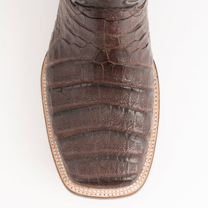 Ferrini Men's Belly Caiman Dakota Crocodile Square Toe Boots 12493-09