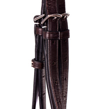Load image into Gallery viewer, Equinavia Valkyrie Fancy Stitched Figure 8 Bridle &amp; Reins - Chocolate Brown E10002