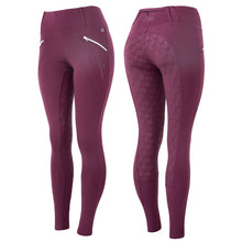 Load image into Gallery viewer, Equinavia Enora Womens Winter Full Seat Tights with Shiny Zippers CP3693