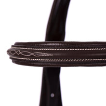 Load image into Gallery viewer, Equinavia Saga Fancy Stitched Figure 8 Bridle &amp; Reins - Chocolate Brown E10008