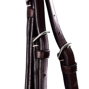Equinavia Valkyrie Fancy Stitched Hunter Bridle & Reins - Chocolate Brown E10003