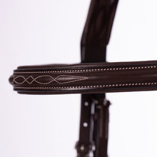 Load image into Gallery viewer, Equinavia Valkyrie Fancy Stitched Hunter Bridle &amp; Reins - Chocolate Brown E10003