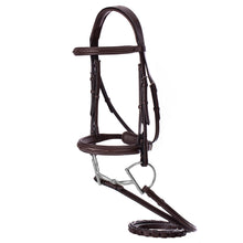 Load image into Gallery viewer, Equinavia Valkyrie Pony Fancy Stitched Bridle - Chocolate Brown E10004
