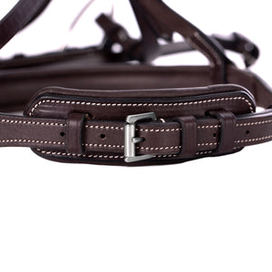 Equinavia Valkyrie Fancy Stitched Hunter Bridle & Reins - Chocolate Brown E10003
