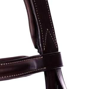 Equinavia Valkyrie Fancy Stitched Figure 8 Bridle & Reins - Chocolate Brown E10002