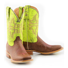 Load image into Gallery viewer, Tin Haul Women&#39;s Neon Glow / Girls 2Nd Best Friend Square Toe Boots 14-021-0007-1475 BR