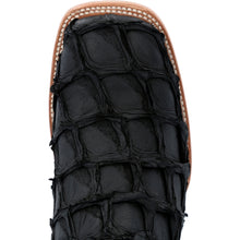 Load image into Gallery viewer, Durango Premium Exotics Matte Black Pirarucu Western Boot DDB0381