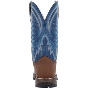 Durango Rebel Saddle Brown Denim Blue Western Boot DDB0429