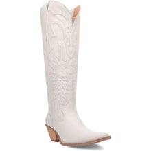 Load image into Gallery viewer, Dingo Women's Raisin Kane White Leather Snip Toe Boot DI167