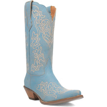 Load image into Gallery viewer, Dingo Women's Flirty N' Fun Blue Leather Narrow Toe Boot DI171