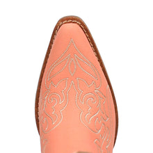 Load image into Gallery viewer, Dingo Women's Flirty N' Fun Peach Leather Narrow Toe Boot DI171