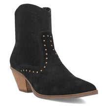 Load image into Gallery viewer, Dingo Women's Miss Priss Black Suede Leather Snip Toe Boot DI183