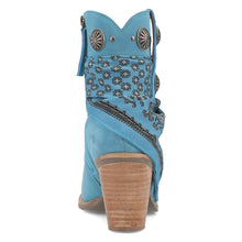 Load image into Gallery viewer, Dingo Women's Bandida Blue Leather Narrow Toe Boot DI184