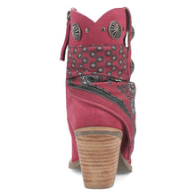 Load image into Gallery viewer, Dingo Women's Bandida Fuchsia Leather Narrow Toe Boot DI184