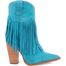 Load image into Gallery viewer, Dingo Women's Crazy Train Blue Leather Snip Toe Boot DI185