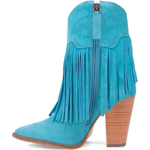 Load image into Gallery viewer, Dingo Women's Crazy Train Blue Leather Snip Toe Boot DI185