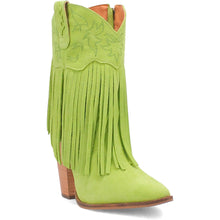 Load image into Gallery viewer, Dingo Women's Crazy Train Lime Leather Snip Toe Boot DI185