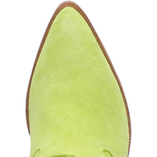 Load image into Gallery viewer, Dingo Women's Crazy Train Lime Leather Snip Toe Boot DI185
