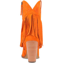 Load image into Gallery viewer, Dingo Women's Crazy Train Orange Leather Snip Toe Boot DI185