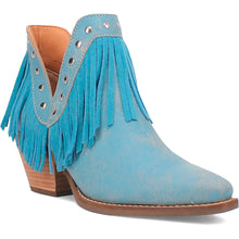 Load image into Gallery viewer, Dingo Women's Fine N' Dandy Blue Leather Narrow Toe Boot DI186