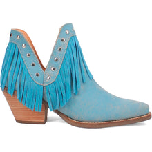 Load image into Gallery viewer, Dingo Women's Fine N' Dandy Blue Leather Narrow Toe Boot DI186