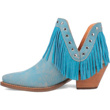 Load image into Gallery viewer, Dingo Women's Fine N' Dandy Blue Leather Narrow Toe Boot DI186