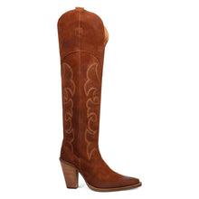 Load image into Gallery viewer, Dingo Women's Primadonna Suede Brown Leather Snip Toe Boot DI2190
